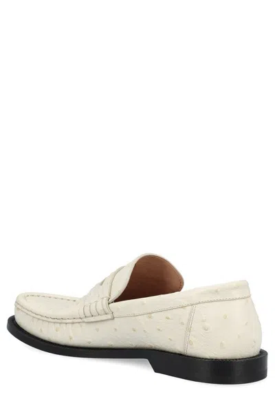 Loewe Mocassini Campo In Pelle Avorio Donna