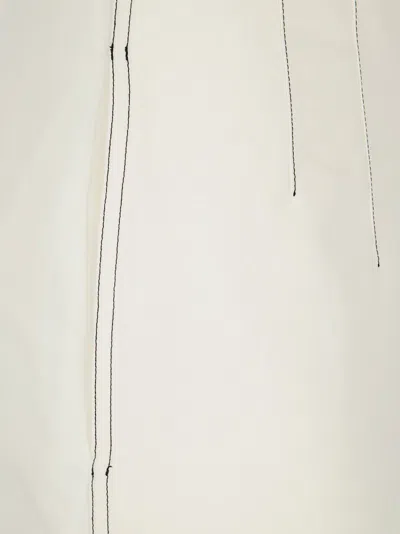 Philosophy Di Lorenzo Serafini Ivory Polyester Blend Pant In White