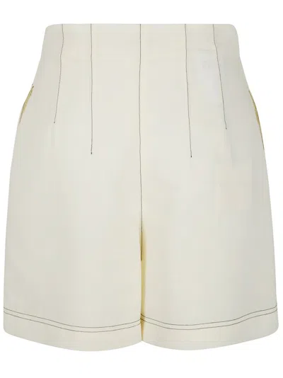 Philosophy Di Lorenzo Serafini Ivory Polyester Blend Pant In White