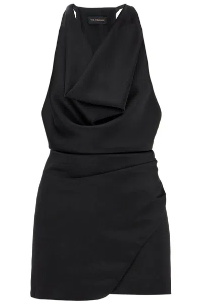 The Andamane Verushka Mini Dress Woman In Black Polyester