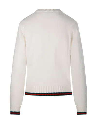 Gucci Wool And Cashmere Sweater In White