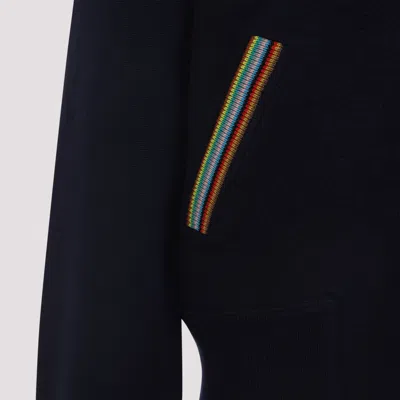 Paul Smith Zip-up Jacket With Colorful Striped Accents