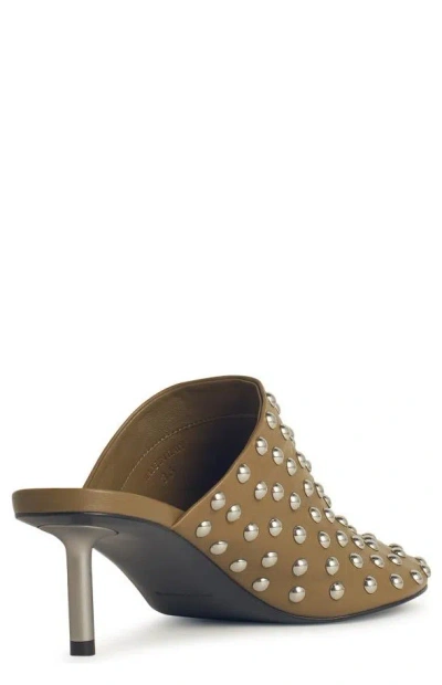 Jil Sander Khaki Leather Mules