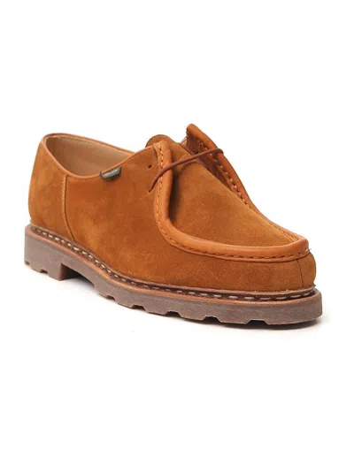 Paraboot Michael Suede Derby Shoes In Brown