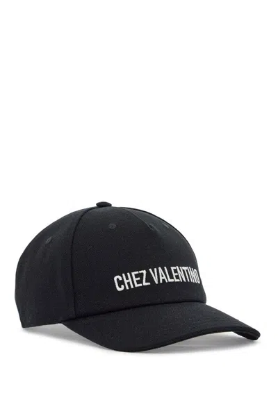 Valentino Cotton Baseball Cap With Embroidery