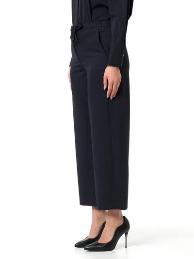 's Max Mara Light Grey Wool Argenta Wide-leg Pant