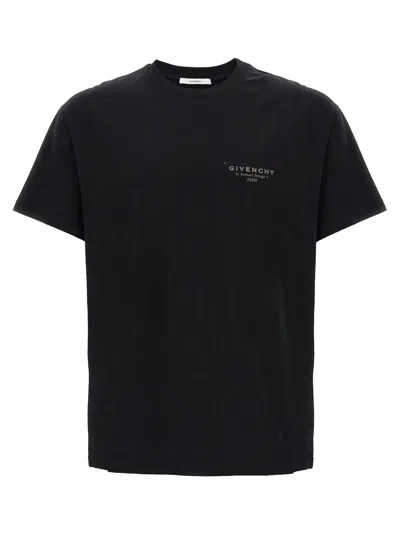 Givenchy Cotton T-shirt With Stamp Print Clothing In Black