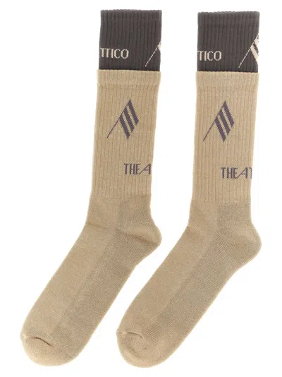 Attico Logo Socks Beige