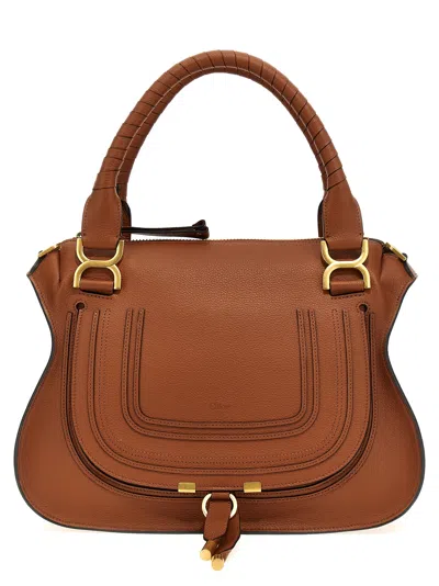Chloé Marcie Crossbody Bags Brown