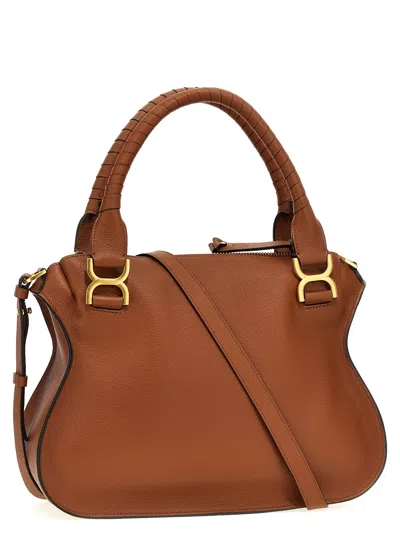 Chloé Marcie Crossbody Bags Brown
