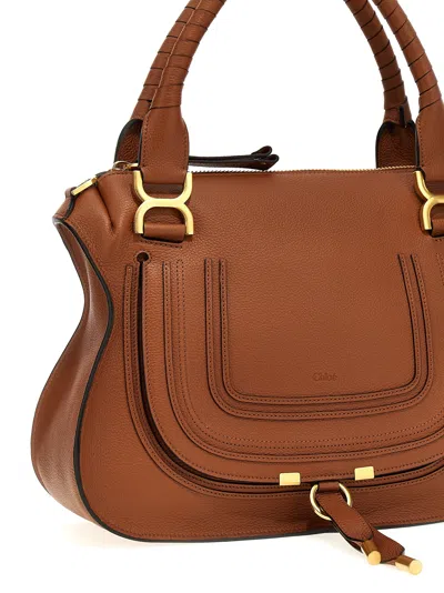 Chloé Marcie Crossbody Bags Brown