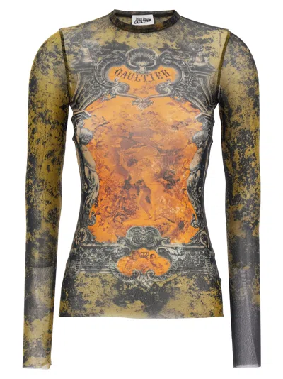 Jean Paul Gaultier 'médaillon' Top In Multi