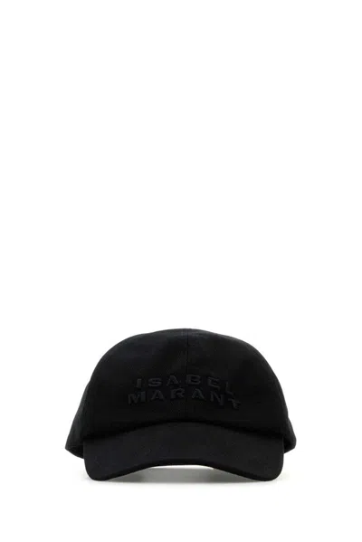 Isabel Marant Melange Ivory Cotton Tyron Baseball Cap