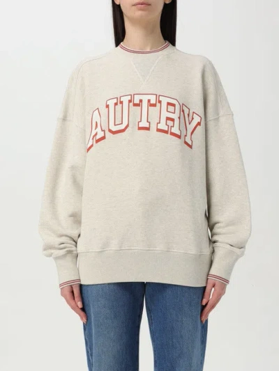 Autry Melange Light Grey Cotton Main Wom Sweatshirt