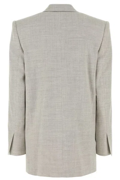 Philosophy Di Lorenzo Serafini Wool Blend Blazer With Lapels And Pockets In Gray