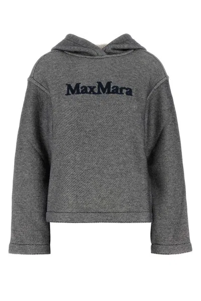 Max Mara Melange Midnight Blue Cotton Blend Gary Sweatshirt