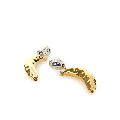 Chloé Chloe Women Two-tone Metal Chloe Bananas Earrings In Gold