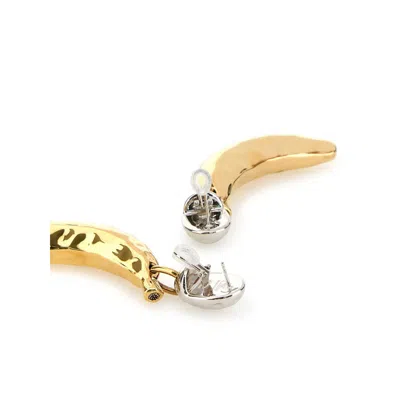 Chloé Chloe Women Two-tone Metal Chloe Bananas Earrings In Gold