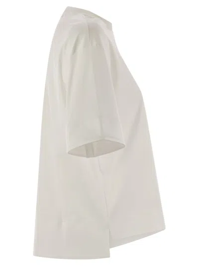 Max Mara Estella Cotton T-shirt In White