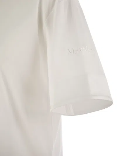 Max Mara Estella Cotton T-shirt In White