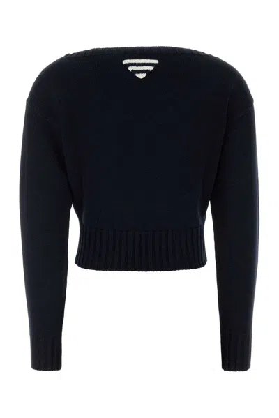 Prada Midnight Blue Cotton Sweater