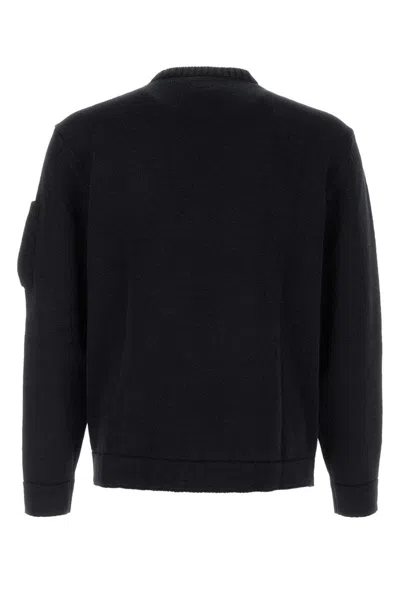C.p. Company Crewneck Wool Sweater In Gold