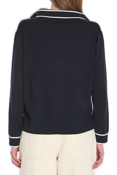 Gucci Striped Intarsia-knit Silk And Cotton-blend Sweater In Black