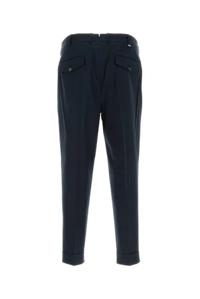 Pt Torino Pantalone In Misto Lana Stretch Nero Uomo