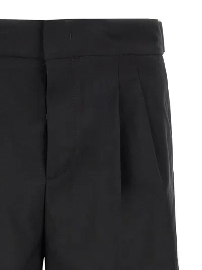Pt Torino Midnight Blue Stretch Polyester Blend Bermuda Shorts