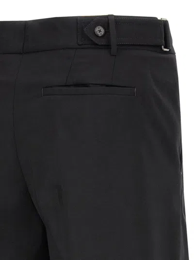 Pt Torino Midnight Blue Stretch Polyester Blend Bermuda Shorts