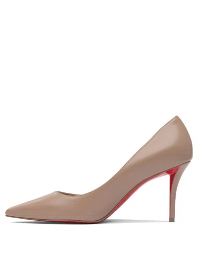 Christian Louboutin Miss Z 80 Nappa/lining Heeled Shoes Beige