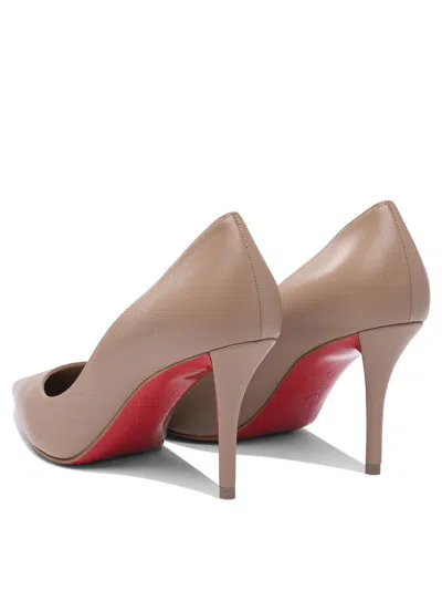 Christian Louboutin Miss Z 80 Nappa/lining Heeled Shoes Beige