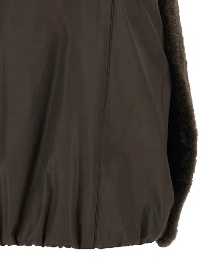Brunello Cucinelli Monile Reversible Vest Gilet Brown In Brown