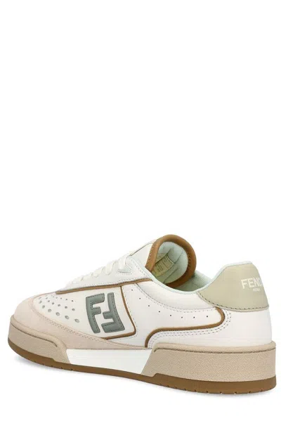 Fendi Match Leather Sneakers