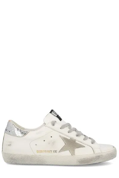 Golden Goose Deluxe Brand Women Leather Sneakers With Back Laminated Patch In Multi