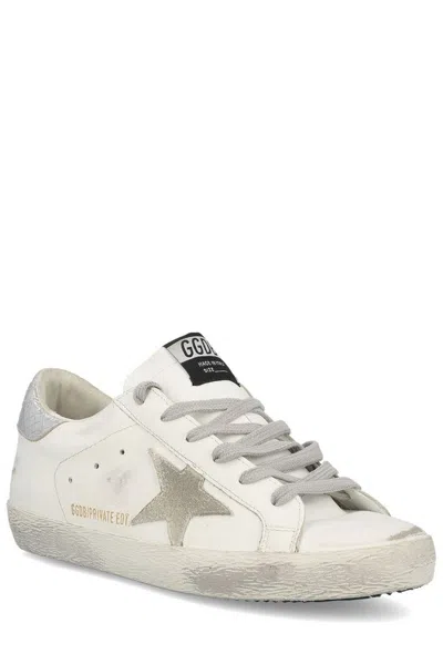 Golden Goose Deluxe Brand Women Leather Sneakers With Back Laminated Patch In Multi