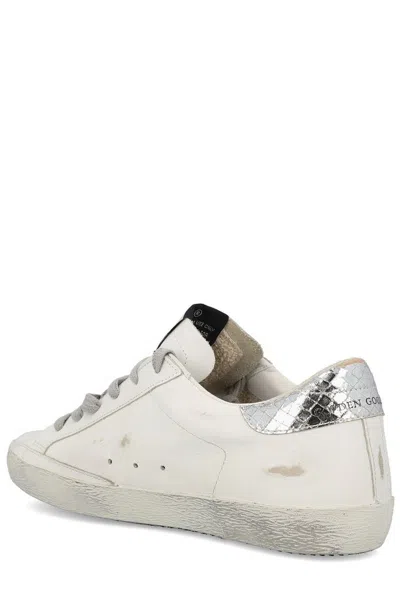Golden Goose Deluxe Brand Women Leather Sneakers With Back Laminated Patch In Multi