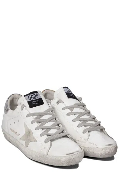 Golden Goose Deluxe Brand Women Leather Sneakers With Back Laminated Patch In Multi