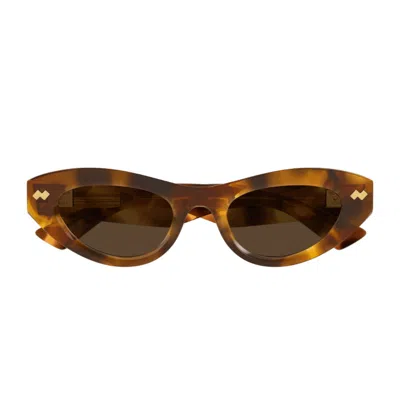 Bottega Veneta Eyewear Cat-eye Frame Sunglasses In Brown