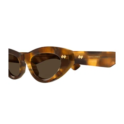 Bottega Veneta Eyewear Cat-eye Frame Sunglasses In Brown