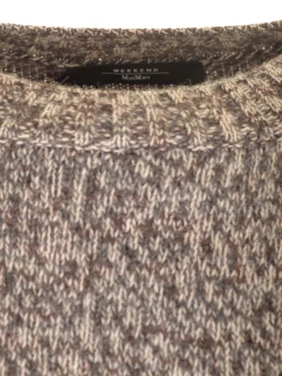 Weekend Max Mara Multicolor Wool Moxa Sweater In Brown