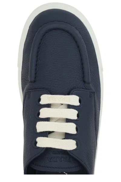 Prada Men Cotton Sneakers In Multi