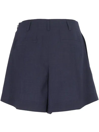Givenchy Navy Blue Wool Shorts