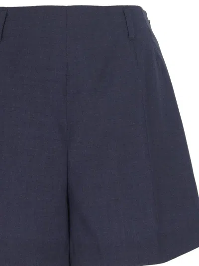 Givenchy Navy Blue Wool Shorts