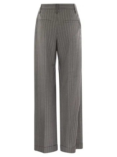 Brunello Cucinelli Pants  In Gray