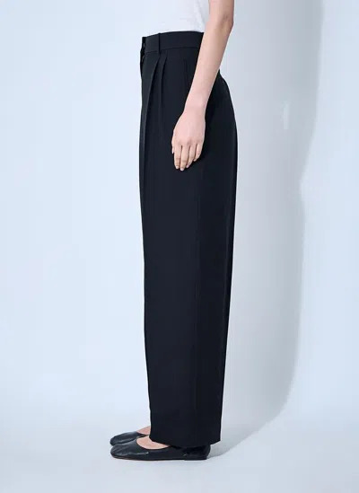 The Row Pipa Wide-leg Tailored Trousers In Black