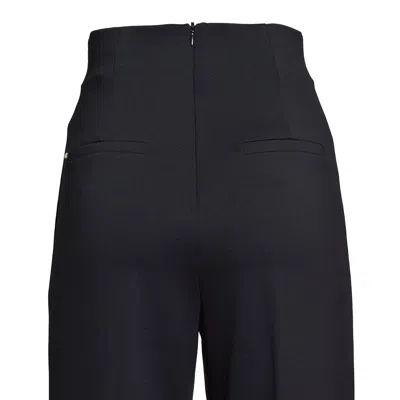 Sportmax Pants In Virgin Wool Blend In Black