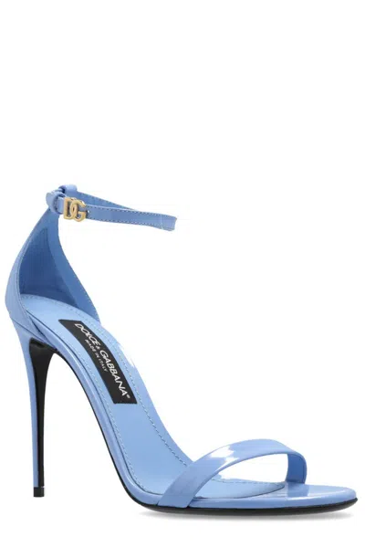 Dolce & Gabbana Pink Leather Keira Sandals