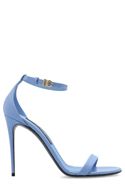 Dolce & Gabbana Pink Leather Keira Sandals