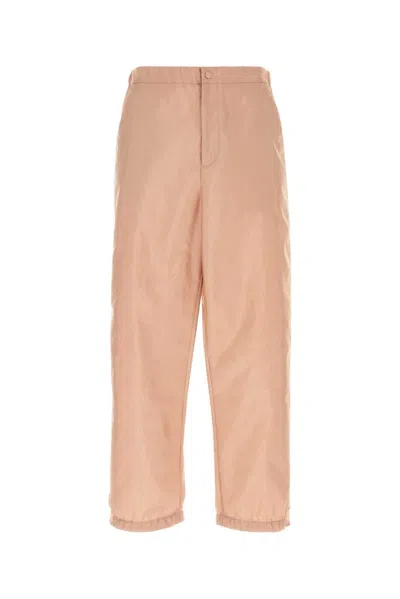 Valentino Nylon Pant With Waist Drawstring And Adjustable Hem Straps In Neutral
